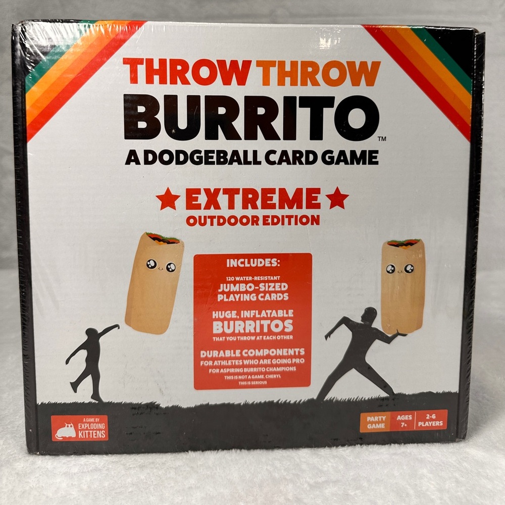 Throw Throw Burrito: Extreme Outdoor Edition A Dodgeball Card Game New